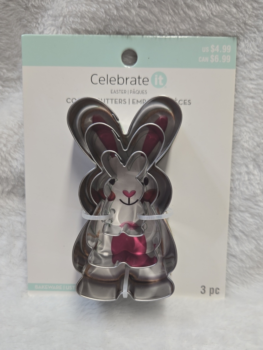 🌞Celebrate It Pink Bunny Cookie Cutter Set - 3pc